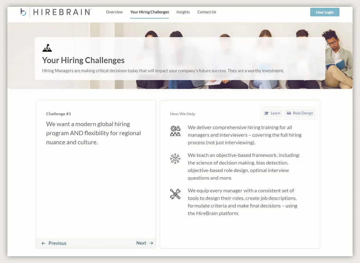 Hiring enablement platform specifically crafted for managers, leaders, and executives