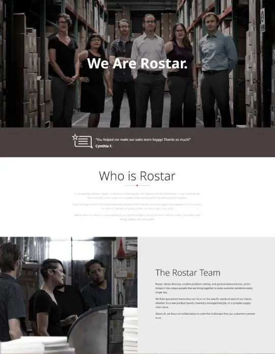 we are rostar