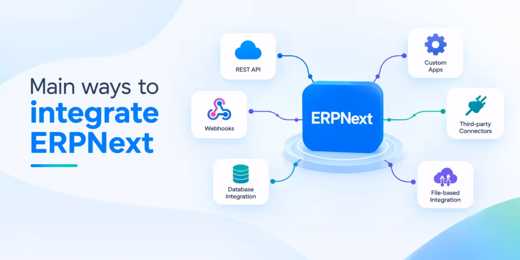 Main ways to integrate ERPNext